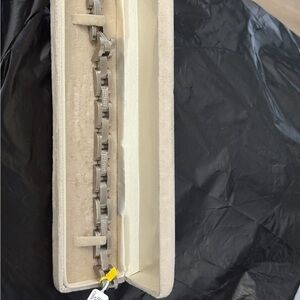 Stylish Unisex Silver and Diamond Chain  Link Bracelet.  NWT’s